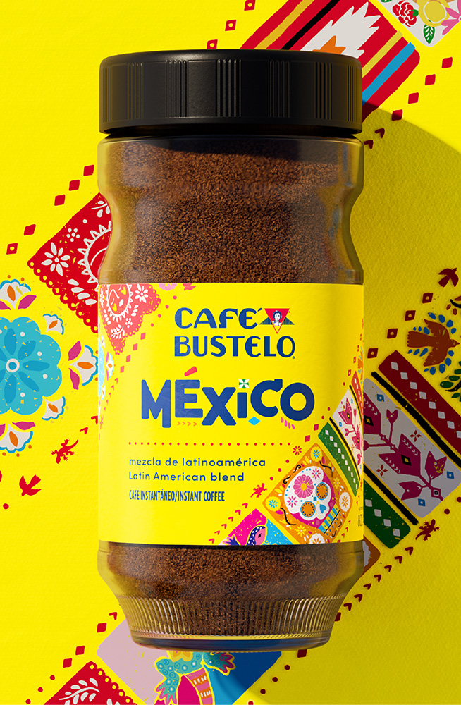 Cafe Bustelo Mexico packaging redesign