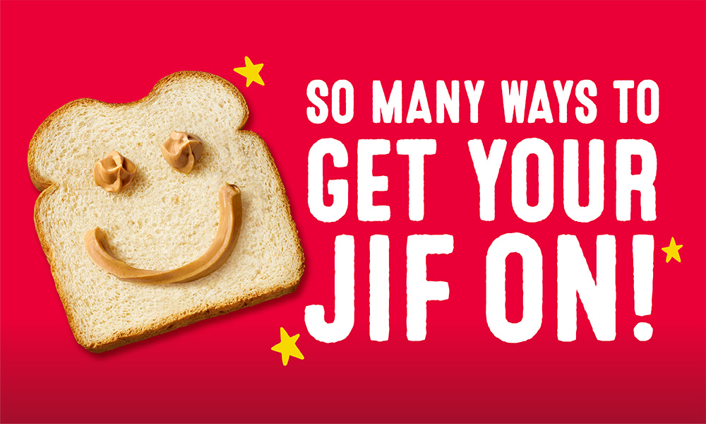 Jif Squeeze advertisement "So many ways to get your Jif on"
